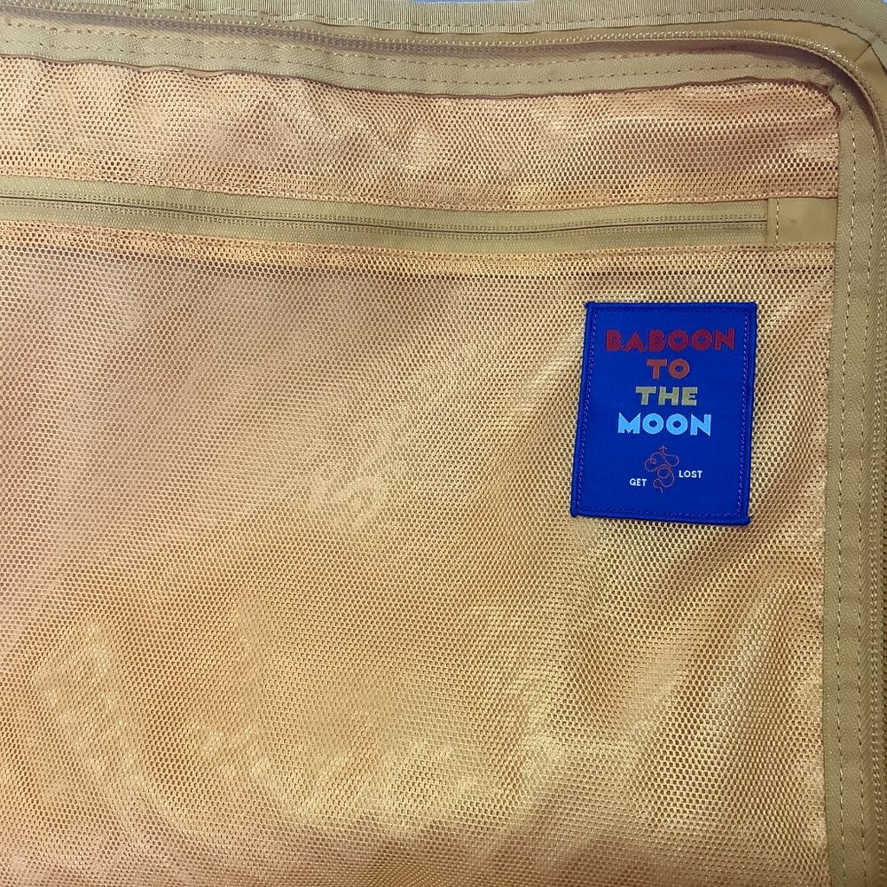 Baboon to the Moon Waterproof Large Travel Duffel Bag Yellow 22" x 14" x 9" - Picture 12 of 12